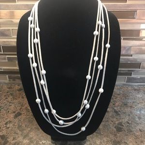 Grace& Heart Retired Leather/Pearl Necklace